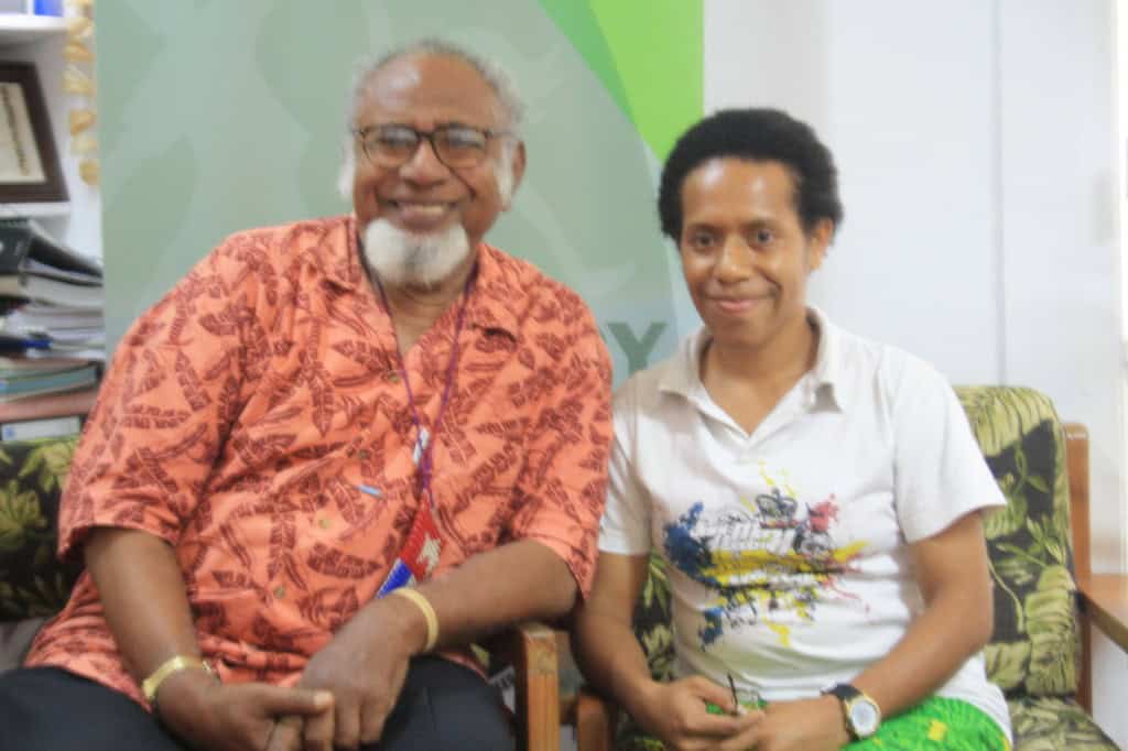(CEO, Rev Akuila Yabaki with Alfonsa Wayap)